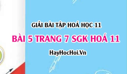 Giải bài 5 trang 7 SGK Hoá 11: Hiện tượng điện li, phân loại chất điện li mạnh, chất điện li yếu
